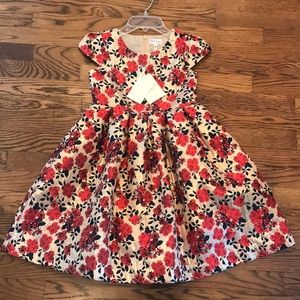 Rachel Riley rose damask dress